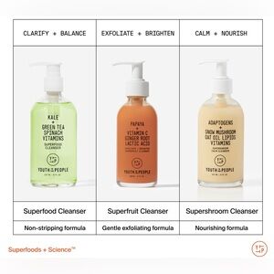 Youth To The People Super Cleanser Trio Bundle Set